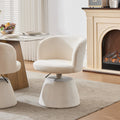 Beige Chenille Swivel Bar Stool main lifestyle product image