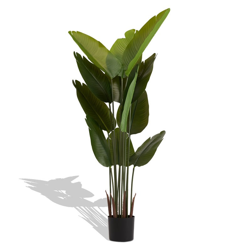 5.2FT Artificial Bird of Paradise Plant Set of 2 realistic faux greenery detail