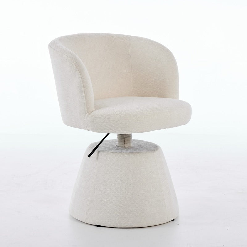 Beige Chenille Swivel Bar Stool product detail image 3