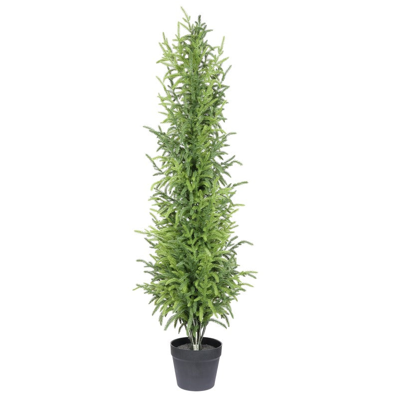 4FT Artificial Real Touch Pine Tree potted artificial plant side view