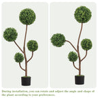 4FT Artificial Boxwood Topiary Tree indoor outdoor decor image