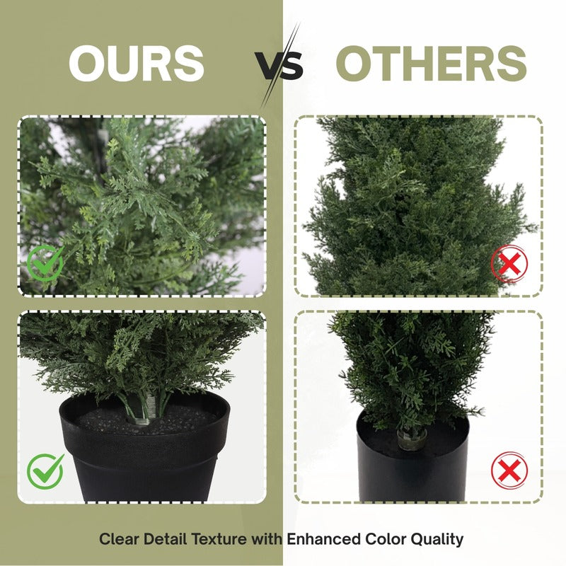 5FT Artificial Cypress Tree indoor outdoor decor image