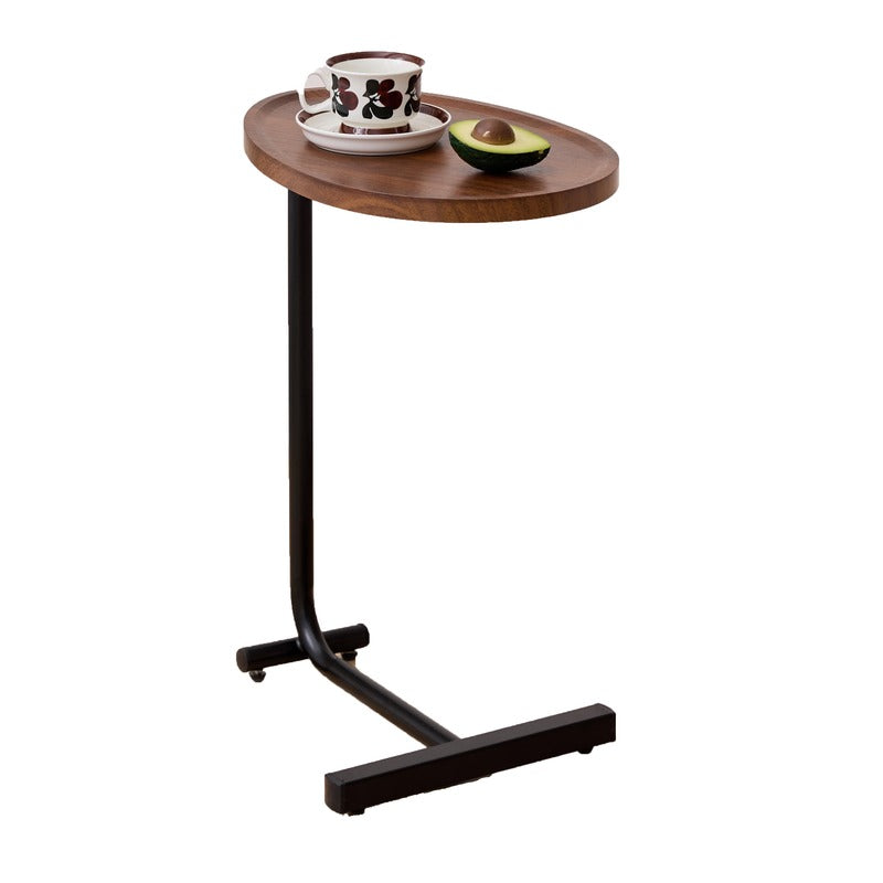 Brown C-shaped side table product image 5