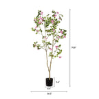 6FT Artificial Bougainvillea Tree product dimensions and scale