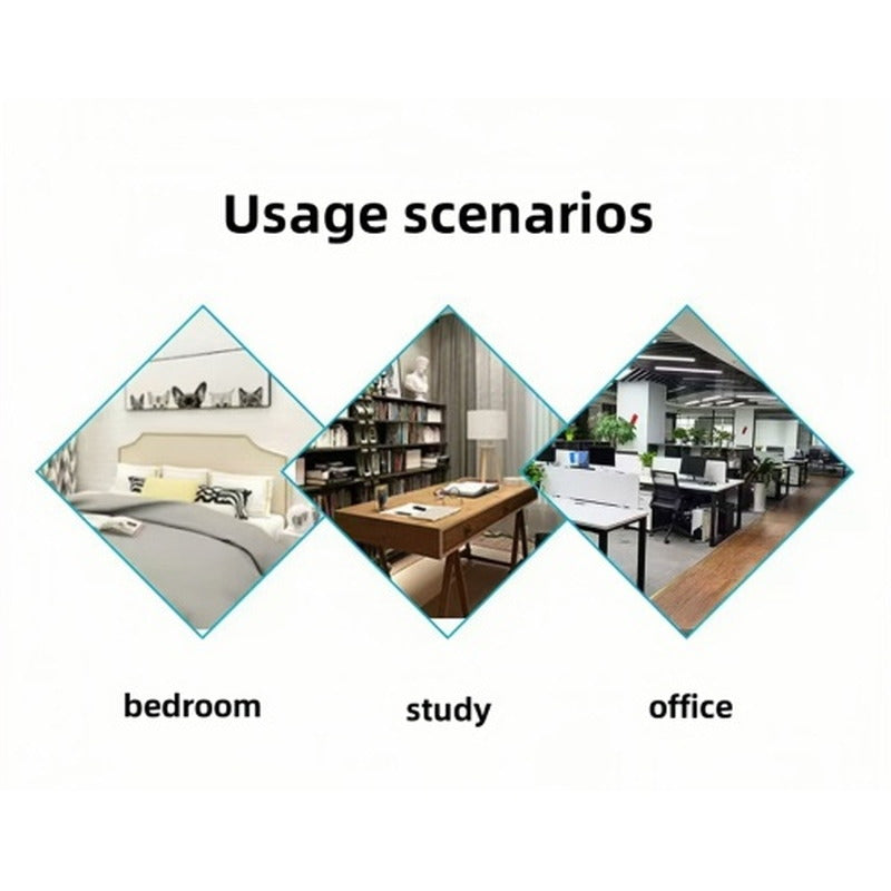 White overbed laptop table for bedroom study and office use scenarios