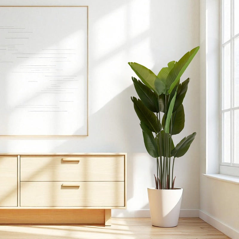 5.2FT Artificial Bird of Paradise Plant Set of 2 home decor styling image