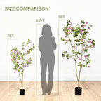 6FT Artificial Bougainvillea Tree faux plant close-up