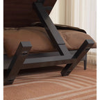 Rolling walnut overbed laptop table with wheels product image 13