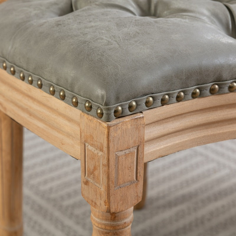 French Style Upholstered Dining Chairs Set of 2 product detail image 10