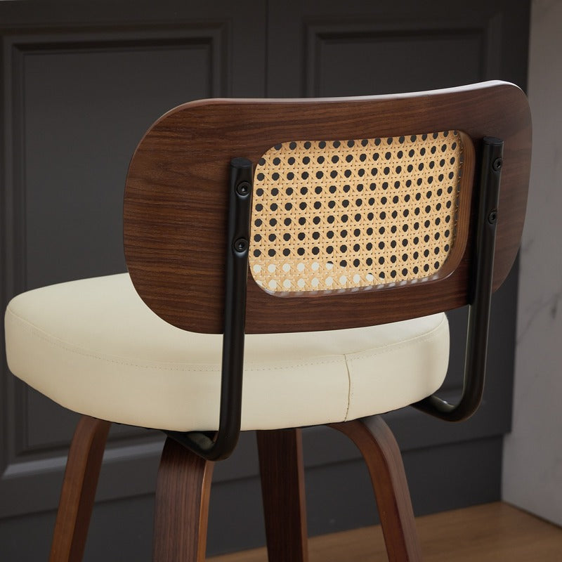 Rattan Counter Height Bar Stools Set of 3 product detail image 10