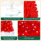 Whimsical Santa Hat Artificial Christmas Tree with LED Lights - product image 4