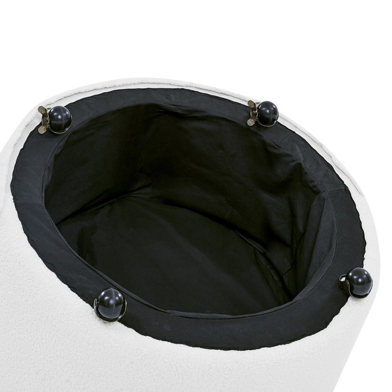 Black velvet upholstered swivel chair with wheels product image 11