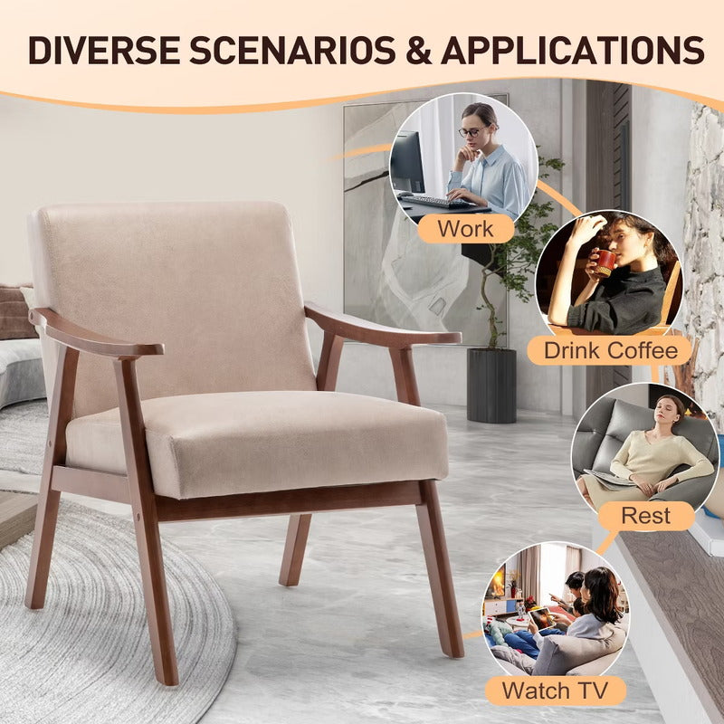 Accent chair for work coffee reading and TV use