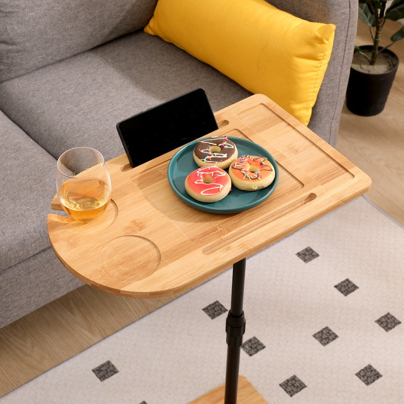 Adjustable bamboo sofa tray table product image 7