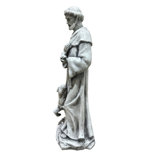 Weatherproof Saint with Lamb Garden Statue - product image 5