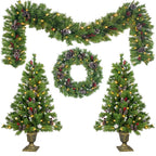 Pre-Lit 4-Piece Christmas Entryway Decorating Set - product image 4