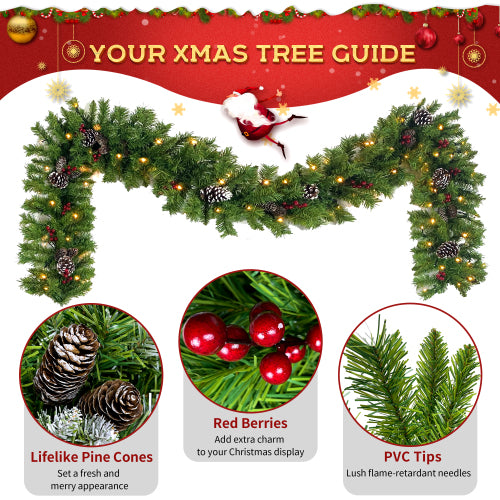 Pre-Lit 4-Piece Christmas Entryway Decorating Set - product image 6