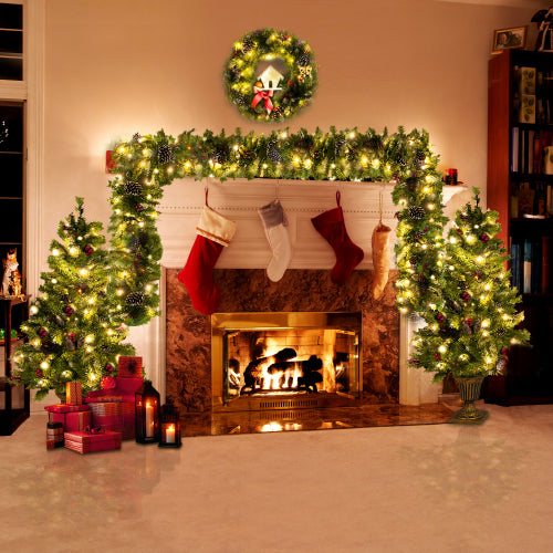 Pre-Lit 4-Piece Christmas Entryway Decorating Set - product image 2