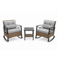 Modernein 3-Piece Rocking Rattan Set