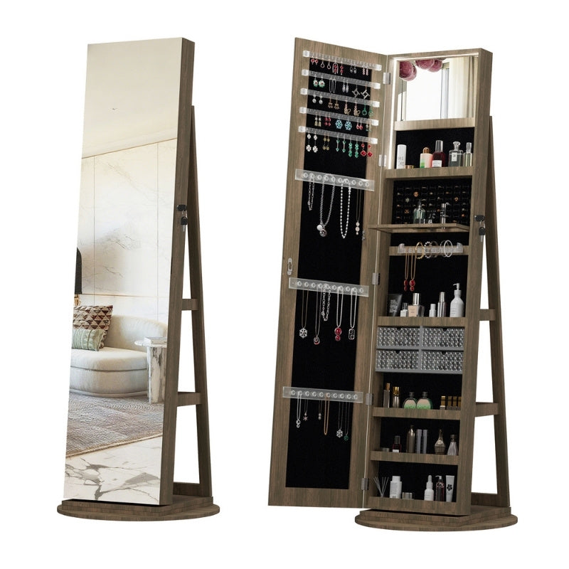 360° Swivel Jewelry Cabinet