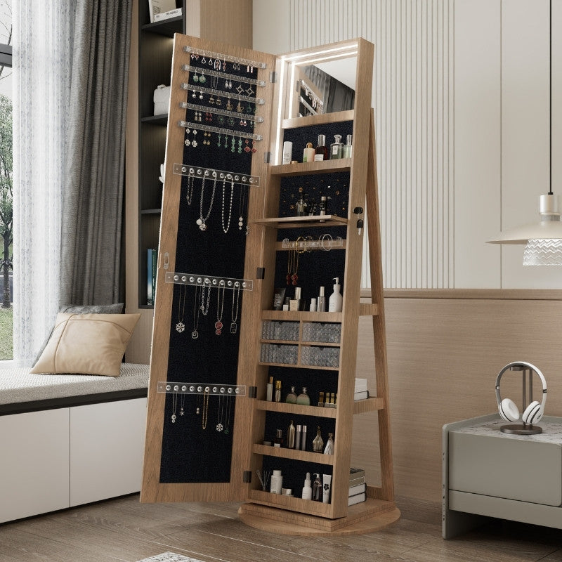 360° Swivel Jewelry Cabinet