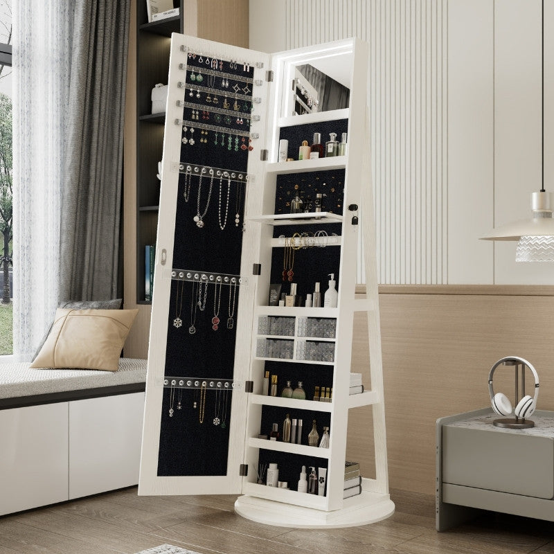 360° Swivel Jewelry Cabinet