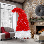 Whimsical Santa Hat Artificial Christmas Tree with LED Lights - product image 2
