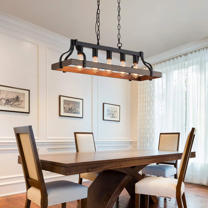 Rustic Kitchen Island Chandelier