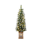 Pre-Lit Christmas Entryway Set with 2 Trees and Wreath - product image 6