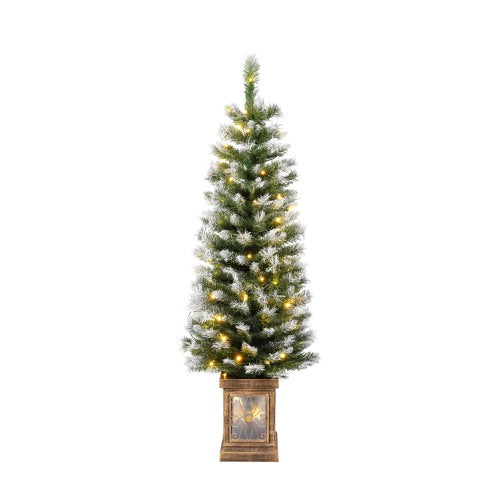 Pre-Lit Christmas Entryway Set with 2 Trees and Wreath - product image 6