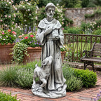Weatherproof Saint with Lamb Garden Statue - product image 2