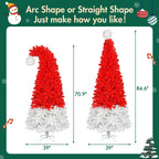 Whimsical Santa Hat Artificial Christmas Tree with LED Lights - product image 6