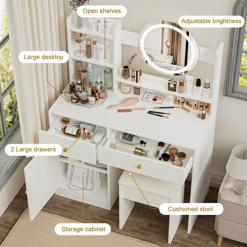 Belleview Lighted Vanity Set