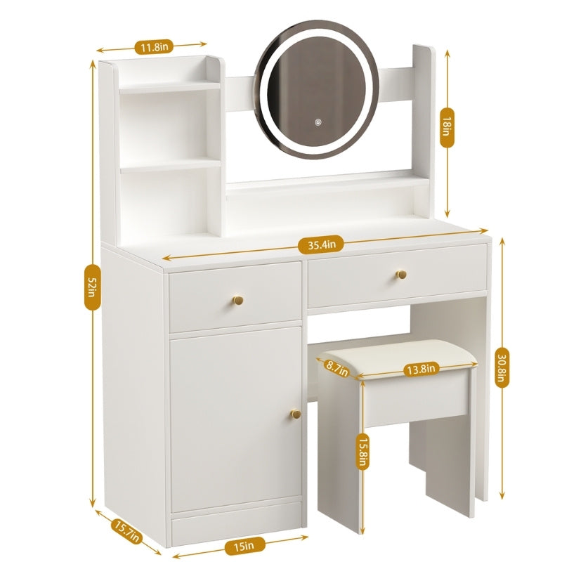 Belleview Lighted Vanity Set