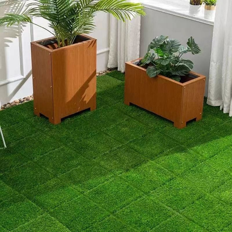 36 Pcs Premium Interlocking Artificial Grass Tiles (11.8" x 11.8" x 0.8")