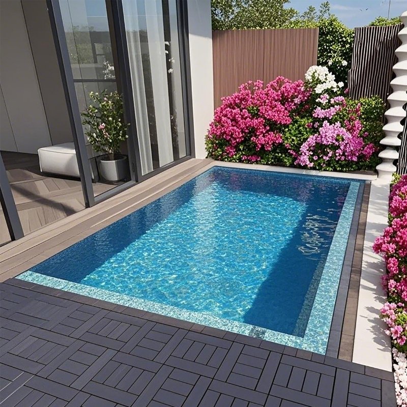 44 Pcs Premium Interlocking Deck Tiles (11.8" x 11.8" x 0.8") - Black
