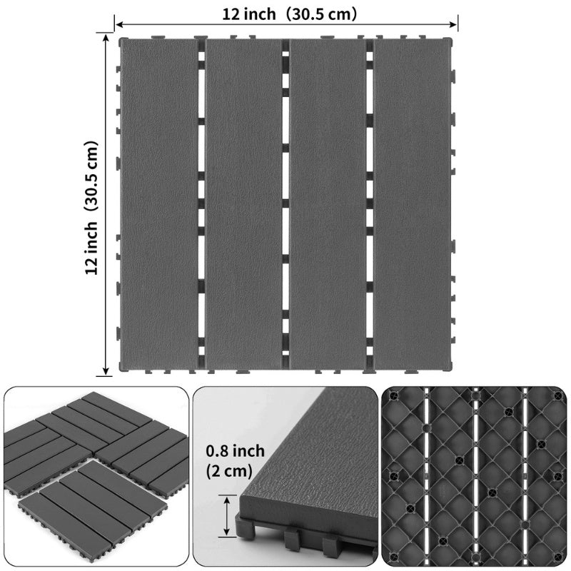 12x12 Interlocking Deck Tiles