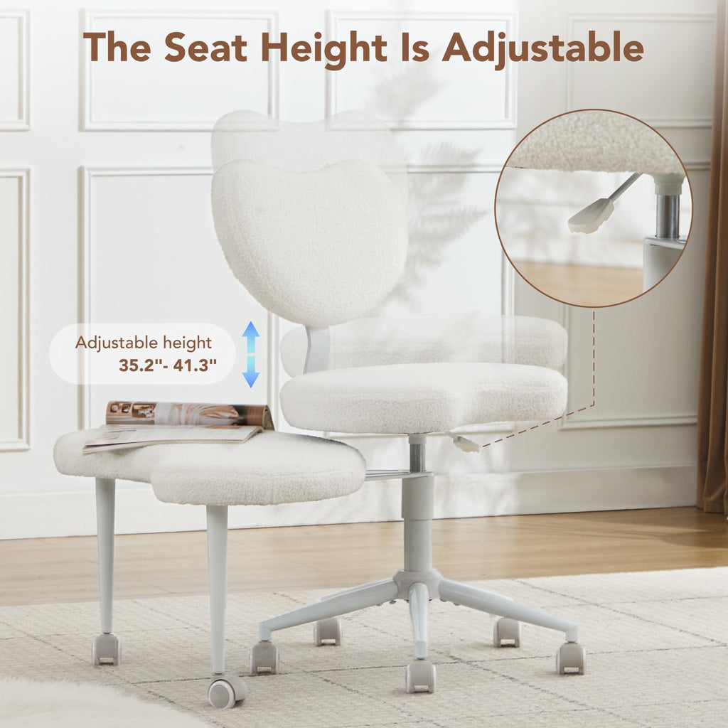 Modernein Ergonomic Cross Legged Swivel Chair
