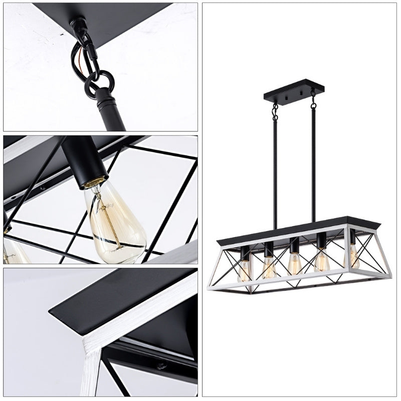 Modern Farmhouse 5-Lights Pendant Lights - 32"