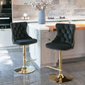 Modern Upholstered Adjusatble Swivel Barstools
