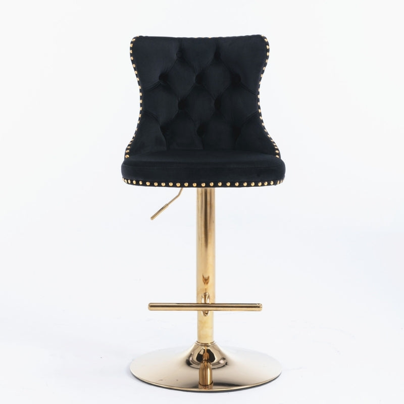 Modern Upholstered Adjusatble Swivel Barstools