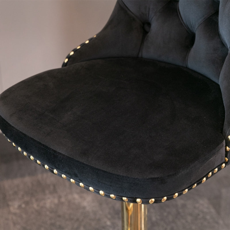 Modern Upholstered Adjusatble Swivel Barstools