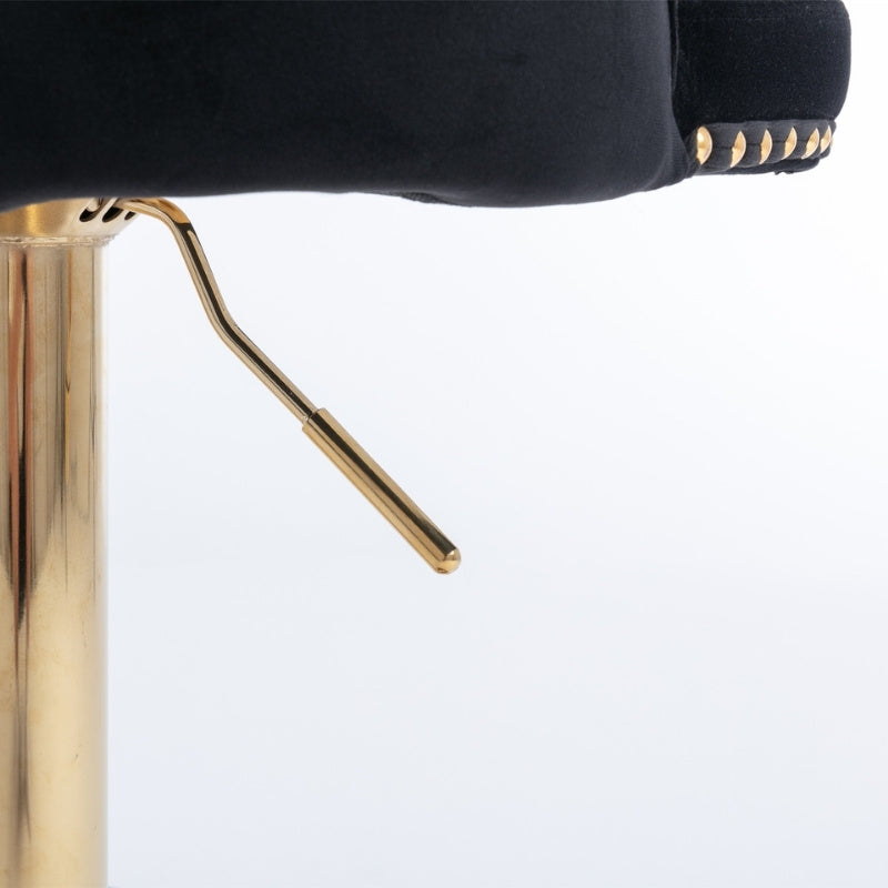 Modern Upholstered Adjusatble Swivel Barstools