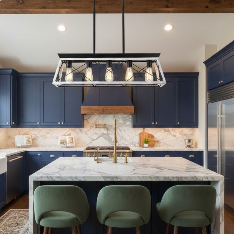 Modern Farmhouse 5-Lights Pendant Lights - 32"