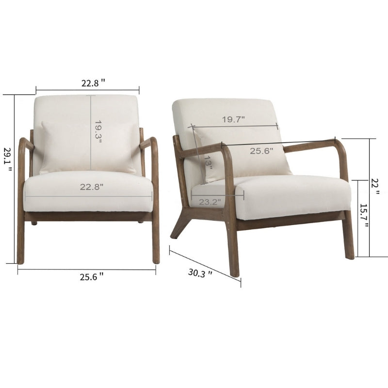 Modernein Mid-Century Accent Armchair