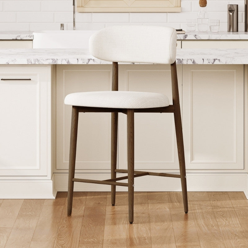 Modernein Upholstered Counter Stool