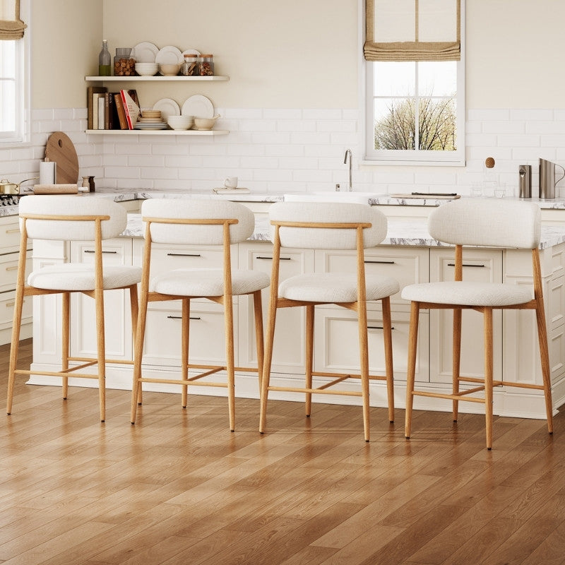 Modernein Upholstered Counter Stool