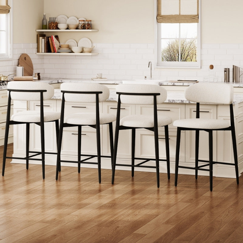 Modernein Upholstered Counter Stool