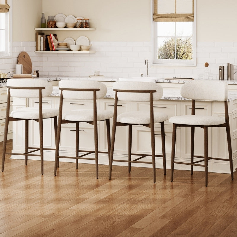 Modernein Upholstered Counter Stool