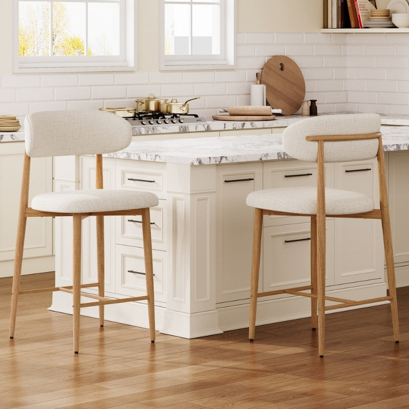 Modernein Upholstered Counter Stool